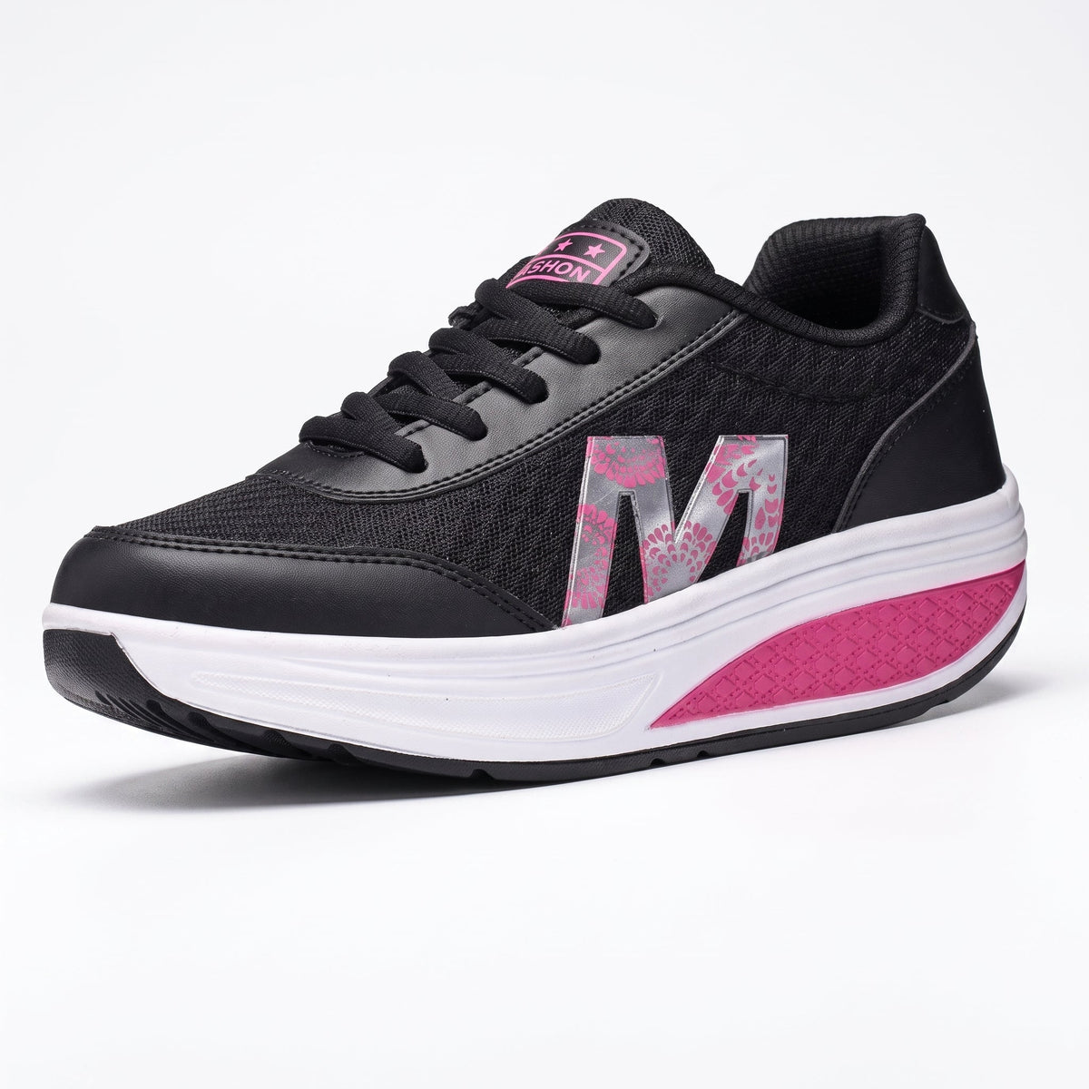 Alice - Women's Orthopedic Slip-On Sneakers with Platform Sole - Sneakers - Black - Parker&Brooks