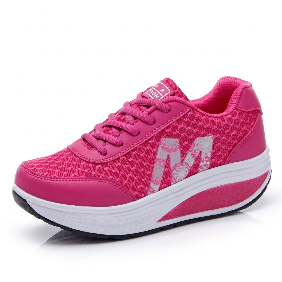 Alice - Women's Orthopedic Slip-On Sneakers with Platform Sole - Sneakers - Red - Parker&Brooks