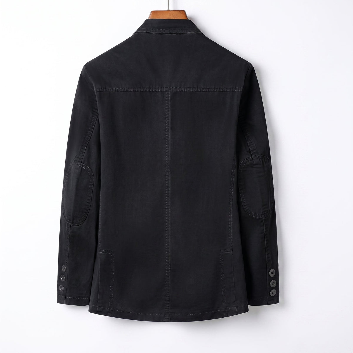 Arthur - Men's Relaxed Fit Single-Breasted Notch Lapel Casual Blazer - Blazers - Black - Parker&Brooks