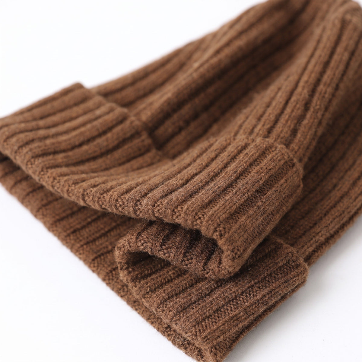 Eleanor - Women's Ribbed Knit Beanie Hat Scarf and Gloves Winter Set - Beanies - Light Gray - Sarvento