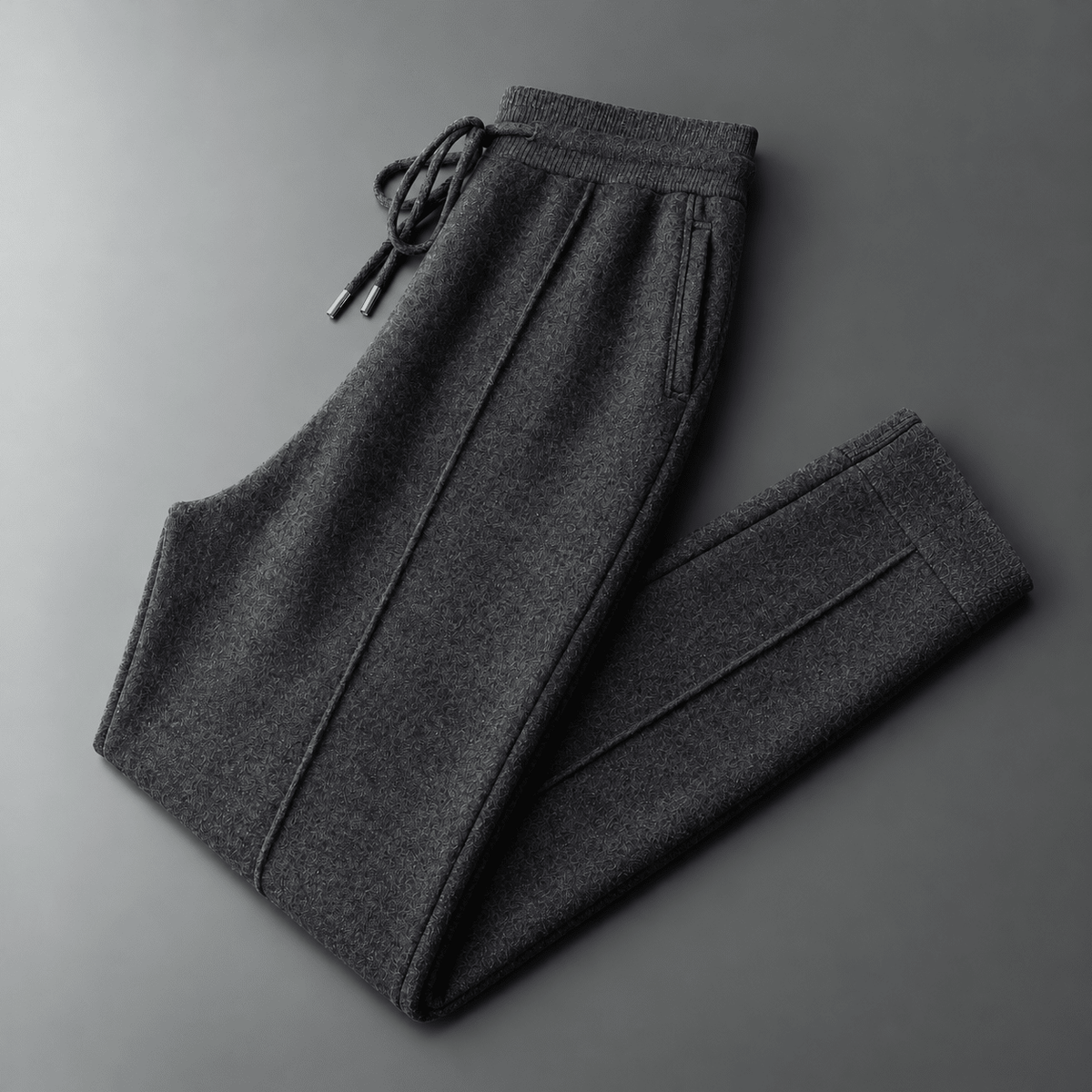James - Men's Drawstring Jogger Sweatpants with Tapered Ankle Cuffs - Joggers - Dark Gray - Sarvento