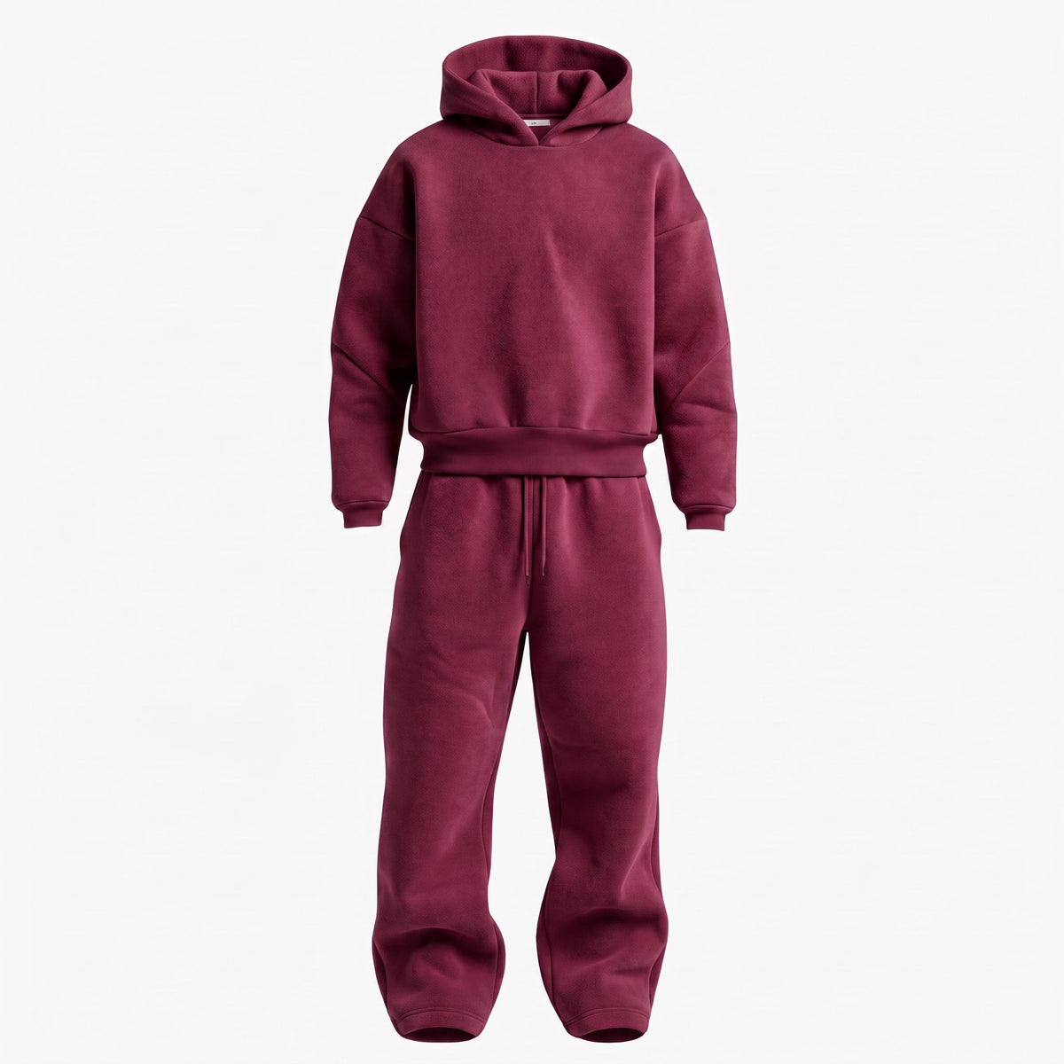 Marcus - Men's Oversized Hooded Tracksuit Co-ord Set - Outfit Sets - Red - Parker&Brooks