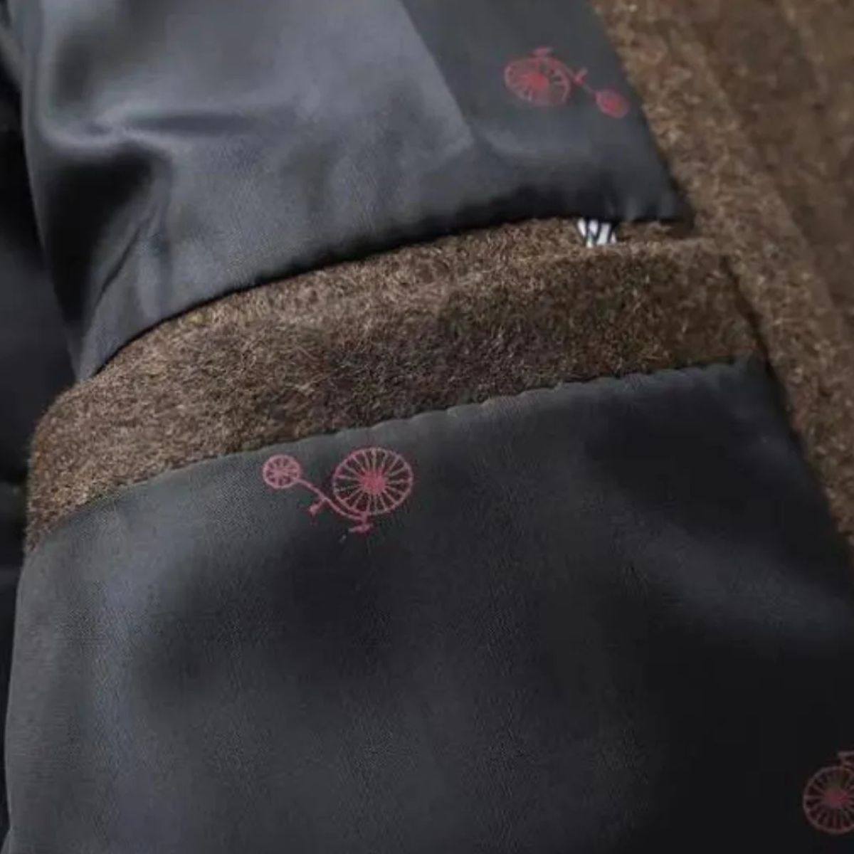 Marcus - Men's Stand Collar Zip-Front Longline Wool-Look Overcoat - Overcoats - Brown - Sarvento