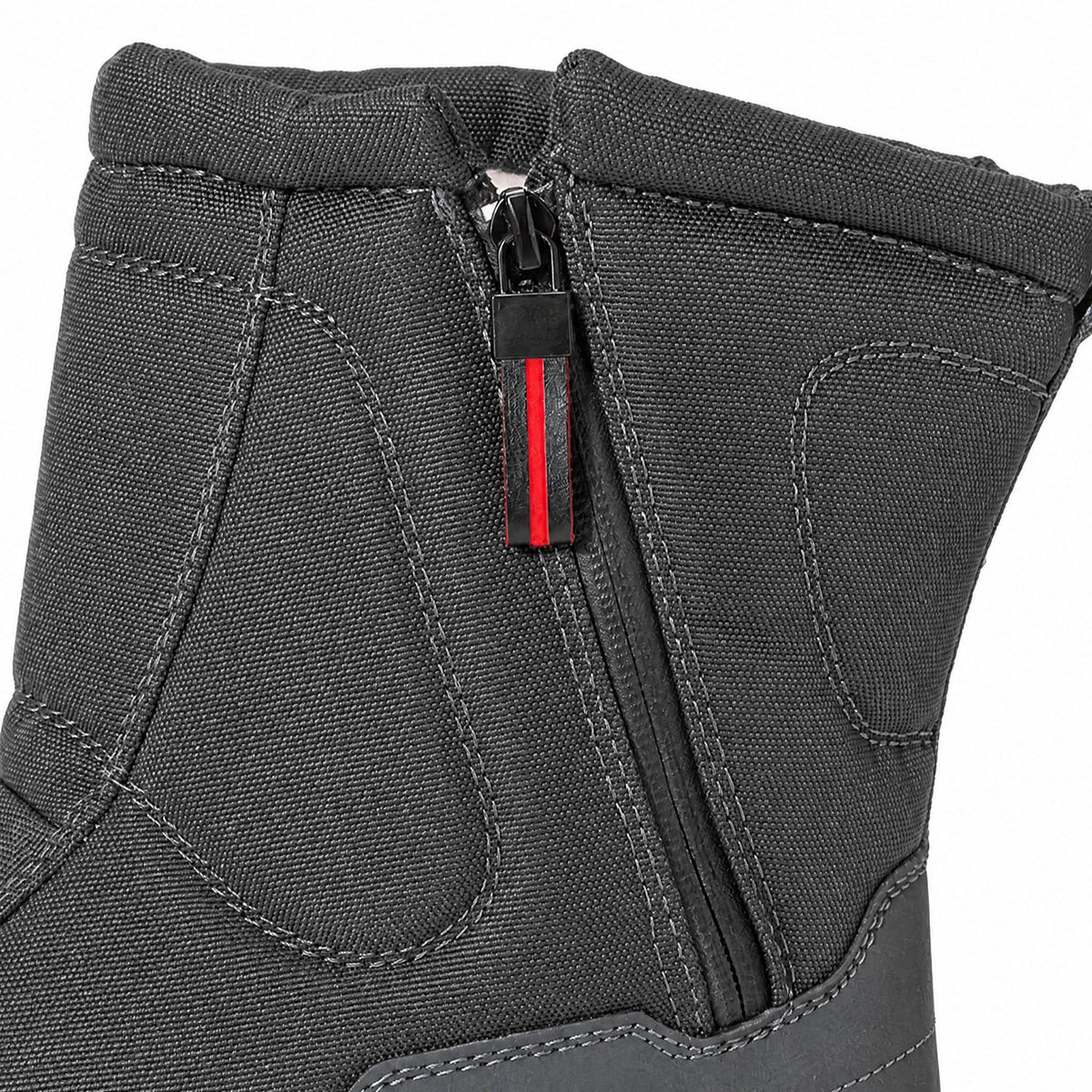 Marcus - Men's Waterproof Insulated Winter Snow Boots with Side Zip Closure - Boots - Dark Gray - Sarvento