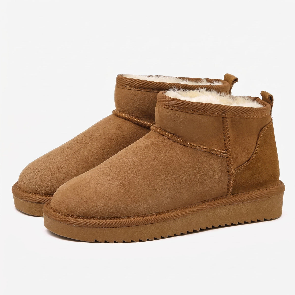 Sophie - Women's Ankle Boots with Faux Fur Lining and Cushioned Sole - Boots - Brown - Parker&Brooks