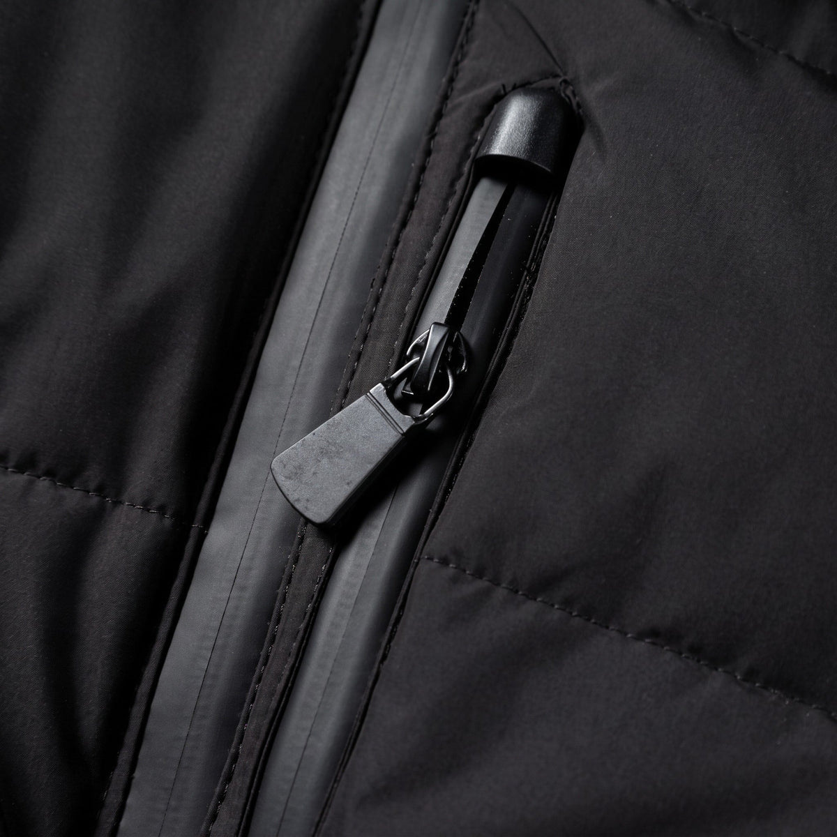 Sophie - Women’s Belted Puffer Jacket with Stand Collar and Zip-Off Hood - Puffer Jackets - Black - Sarvento