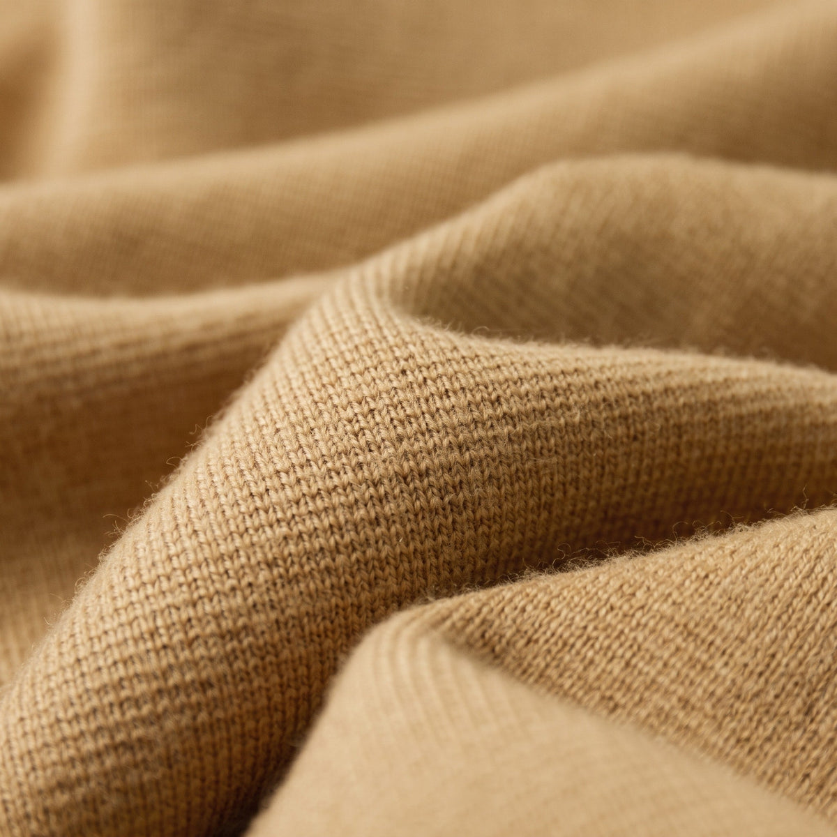 Theo – Men’s Collared Button-Front Knit Shacket with Patch Pockets - Coats & Jackets - Camel - Sarvento