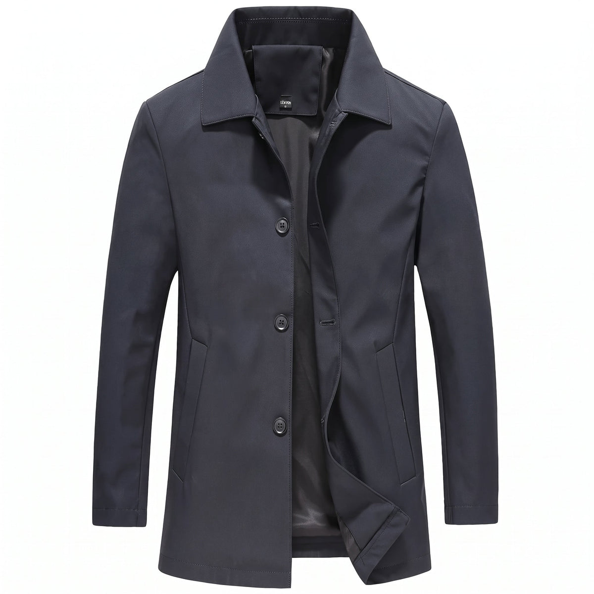 Hermann - Men's Transitional Jacket with Side Pockets - Jackets - Blue - Parker&Brooks