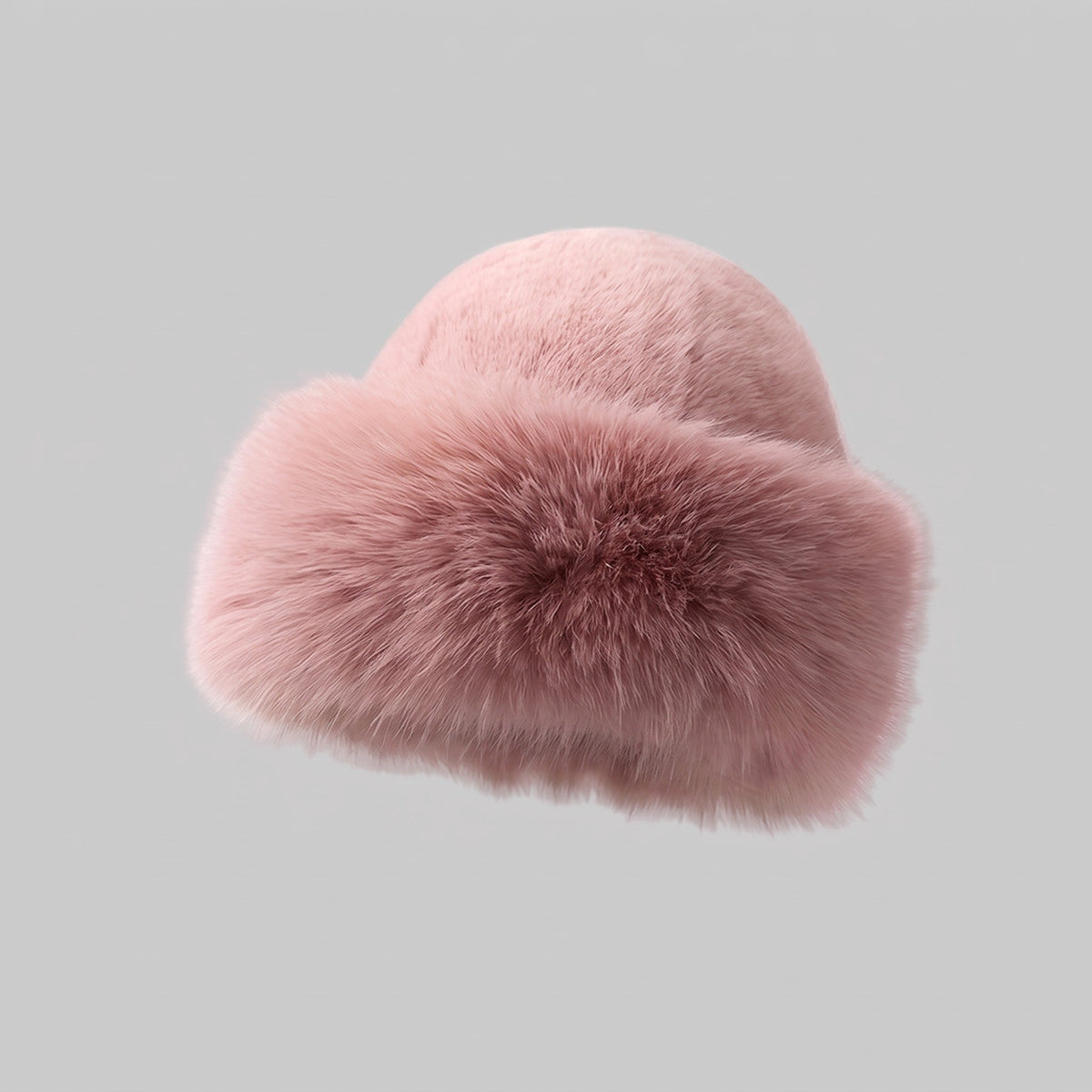 Isabelle - Women's Faux Fur Trapper Hat with Ear Flaps for Winter - Hats - Pink - Sarvento