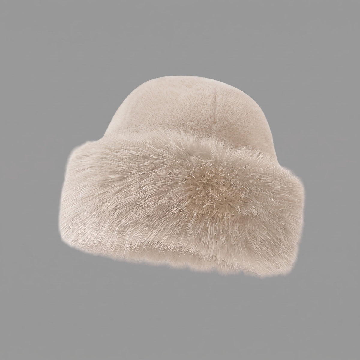 Isabelle - Women's Faux Fur Trapper Hat with Ear Flaps for Winter - Hats - Cream - Sarvento