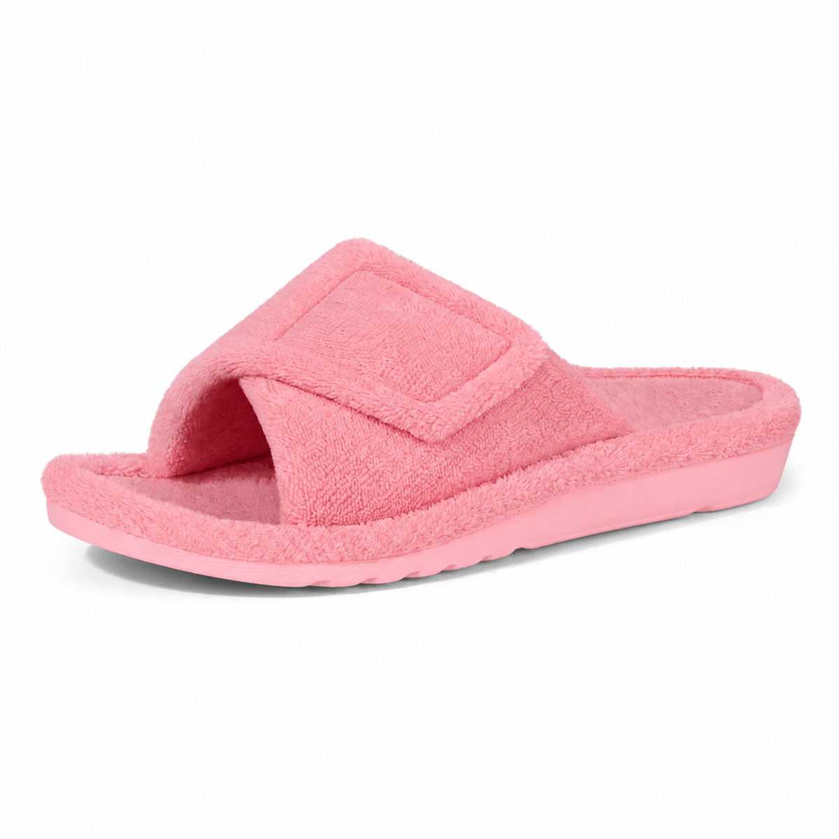 Isabelle - Women's Orthopedic Slide Slippers with Adjustable Strap Closure - Slippers - Pink - Sarvento
