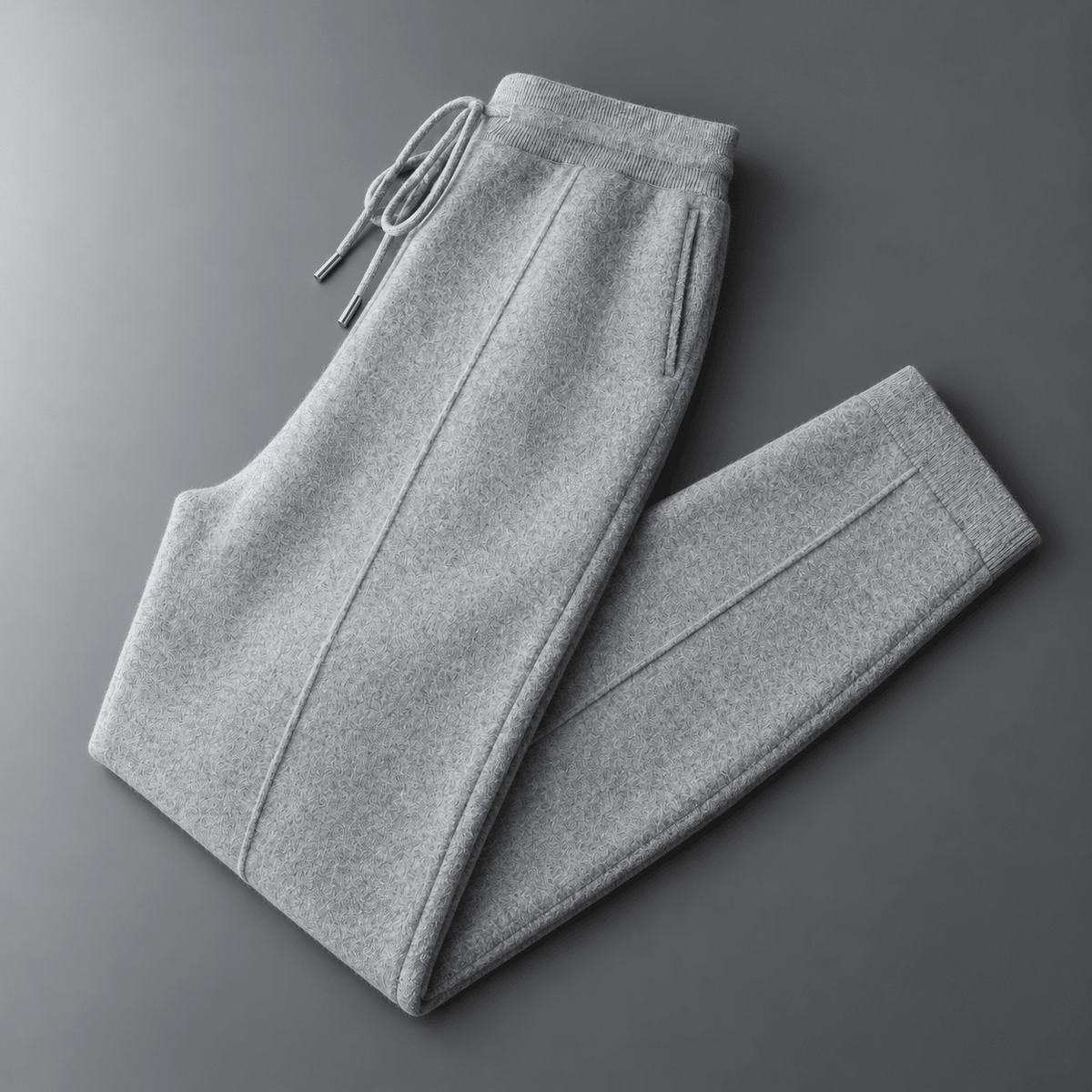 James - Men's Drawstring Jogger Sweatpants with Tapered Ankle Cuffs - Joggers - Light Gray - Sarvento