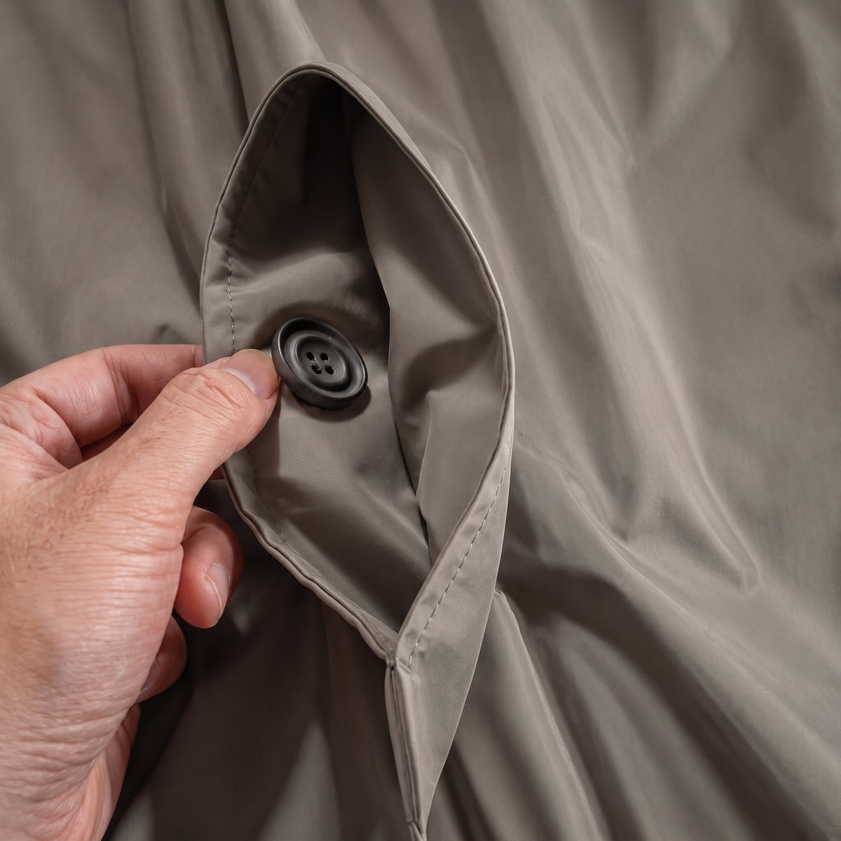 James - Men's Transitional Single-Breasted Mac Jacket - Coats & Jackets - Beige - Parker&Brooks