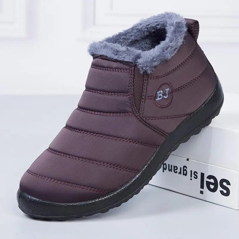 Jonas - Unisex Orthopedic Slip-On Fur-Lined Ankle Boots with Anti-Slip Sole - Boots - Brown - Sarvento