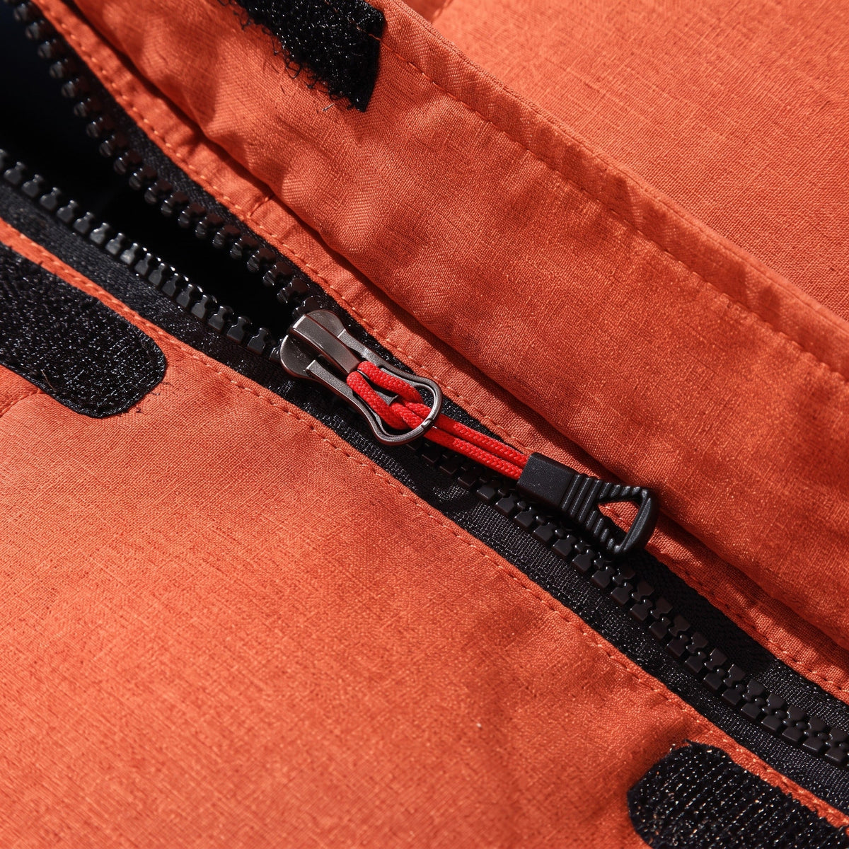 Marcus - Men's Hooded Puffer with Zip Pockets and Ribbed Storm Cuffs - Puffer Jackets - Orange - Sarvento
