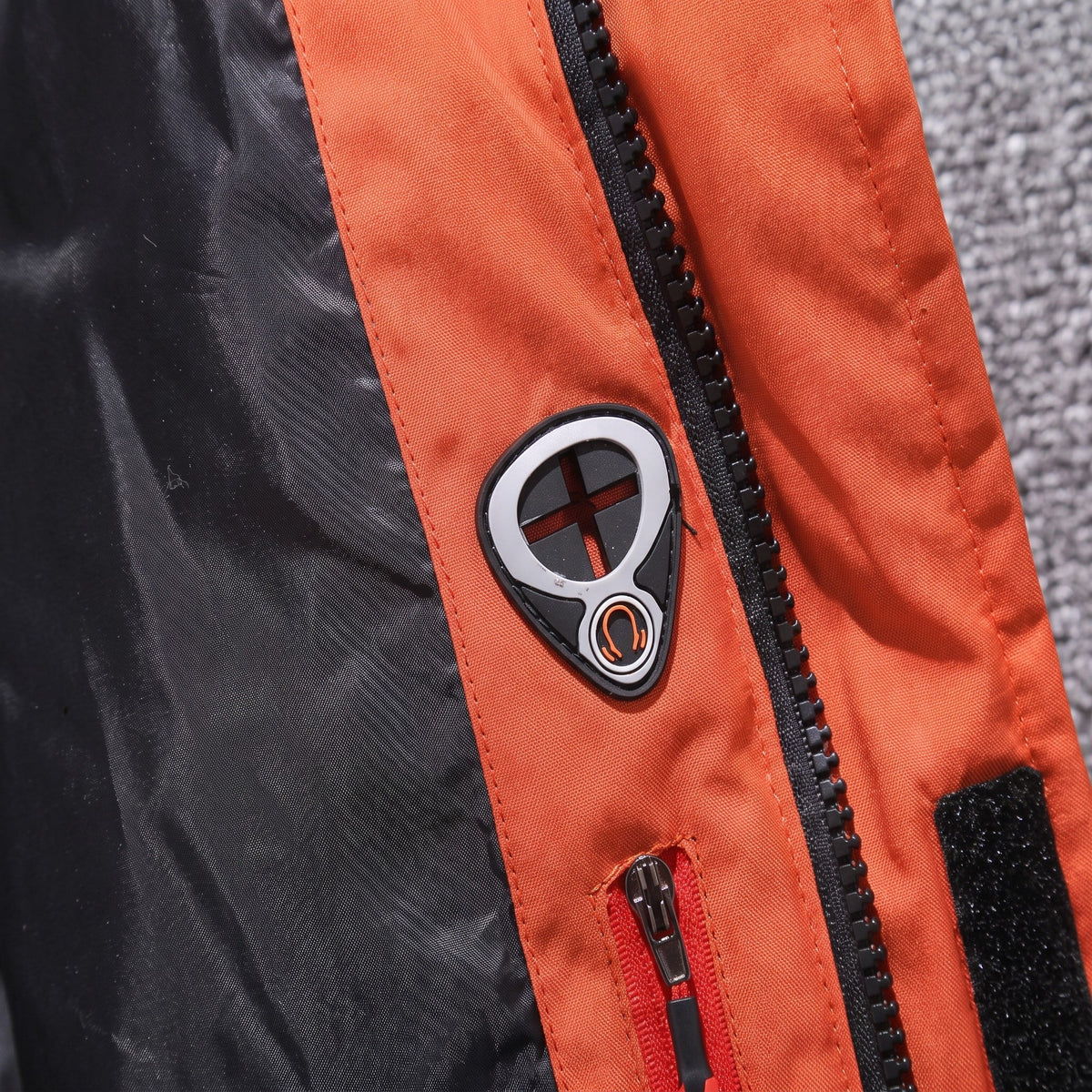 Marcus - Men's Hooded Puffer with Zip Pockets and Ribbed Storm Cuffs - Puffer Jackets - Orange - Sarvento