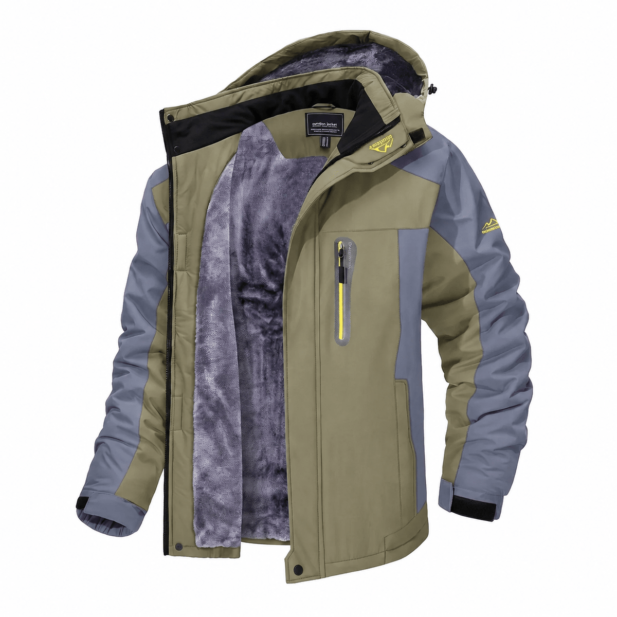 Marcus - Men's Hooded Windproof Parka Jacket - Parkas - Green - Parker&Brooks