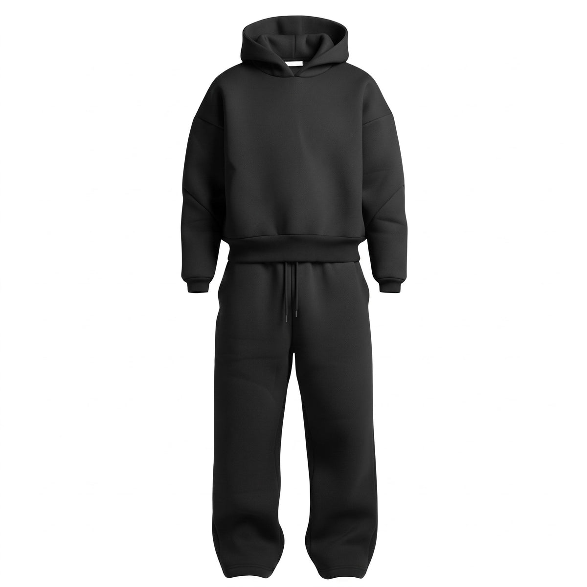 Marcus - Men's Oversized Hooded Tracksuit Co-ord Set - Outfit Sets - Black - Parker&Brooks