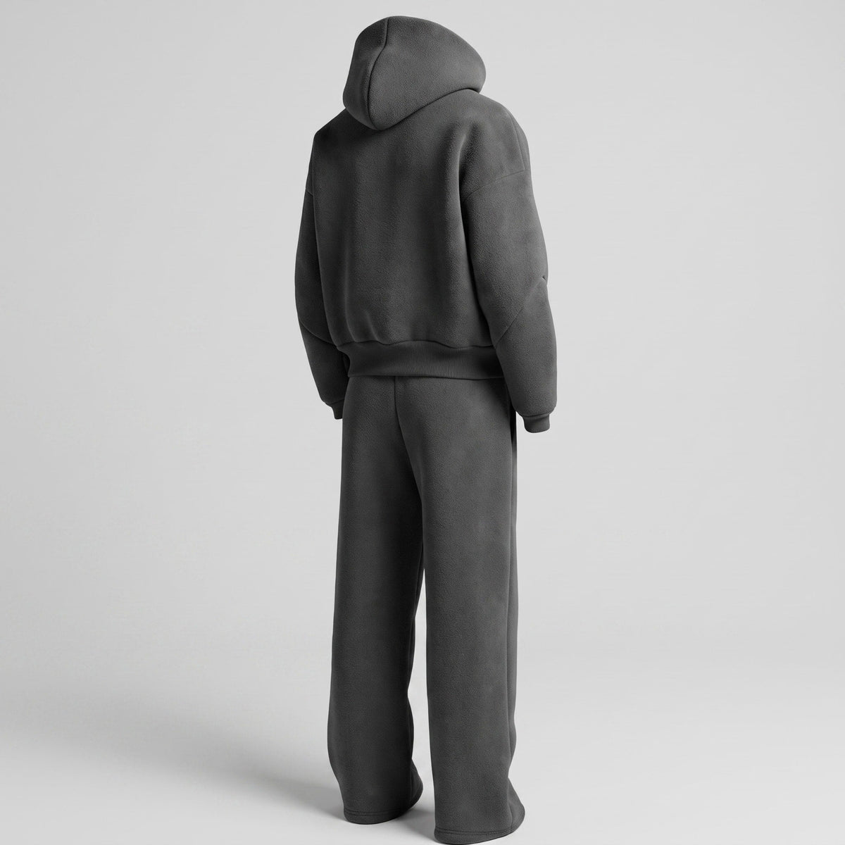 Marcus - Men's Oversized Hooded Tracksuit Co-ord Set - Outfit Sets - Dark Gray - Parker&Brooks