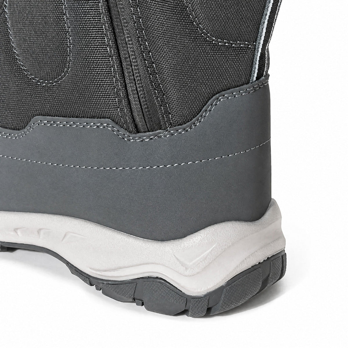 Marcus - Men's Waterproof Insulated Winter Snow Boots with Side Zip Closure - Boots - Dark Gray - Sarvento