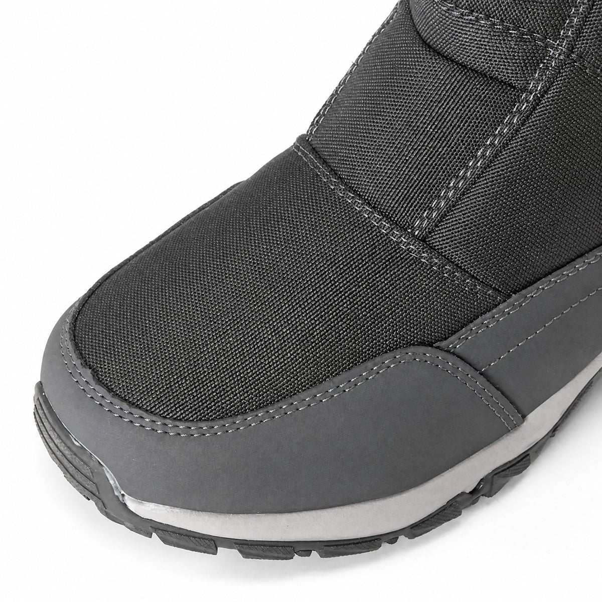 Marcus - Men's Waterproof Insulated Winter Snow Boots with Side Zip Closure - Boots - Dark Gray - Sarvento