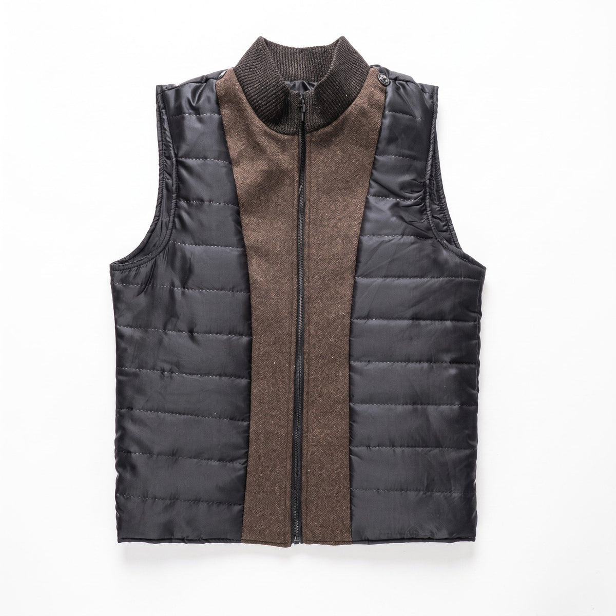 Marcus - Men's Wool Blend Overcoat with Detachable Quilted Liner - Coats & Jackets - Gray - Sarvento