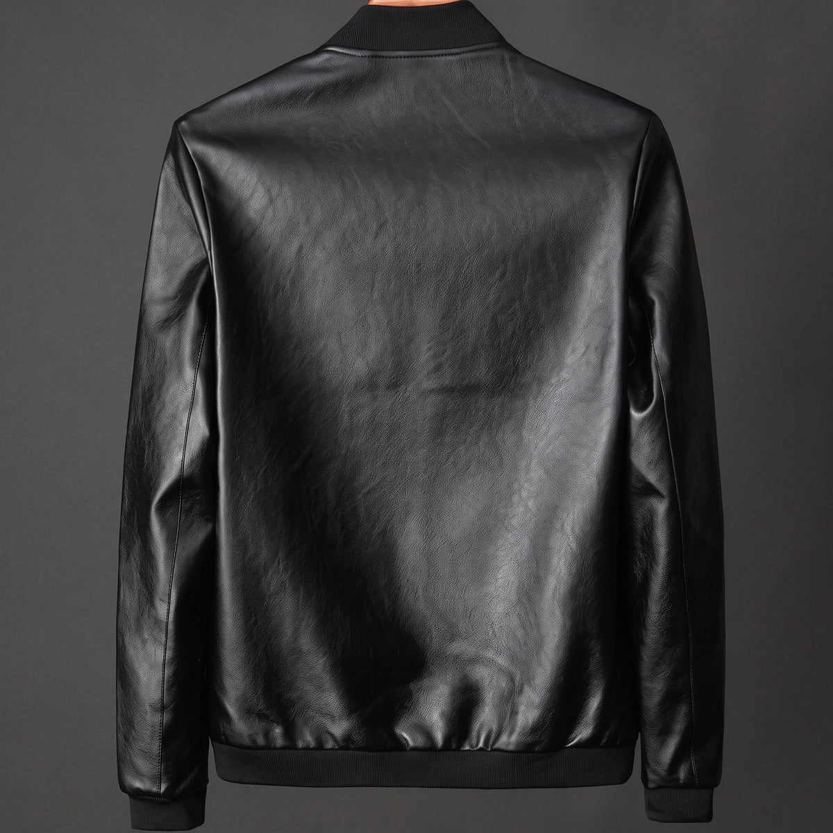 Oliver – Men’s Bomber Collar Baseball Jacket Multi-Zip Pockets - Bomber Jackets - Black - Sarvento