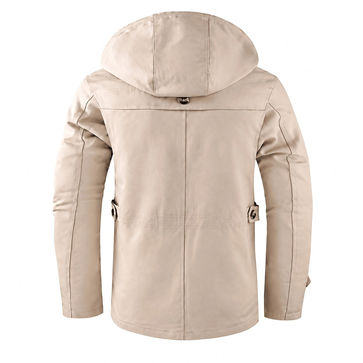 Oliver - Men's Hooded Zip-Up Jacket with Multiple Pockets - Coats & Jackets - White - Sarvento