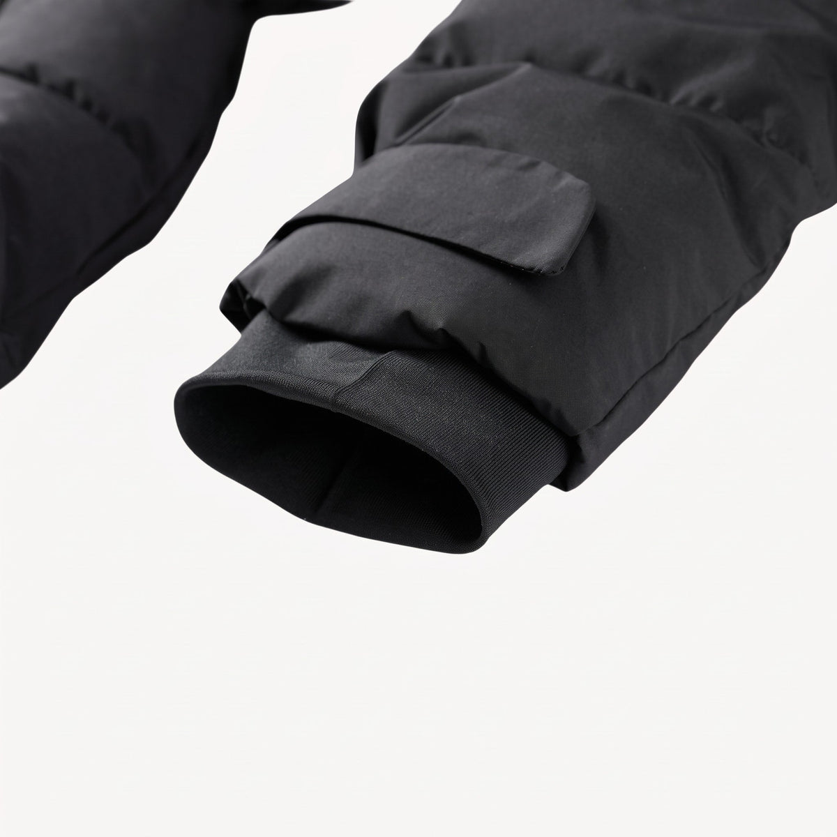 Sophie - Women’s Belted Puffer Jacket with Stand Collar and Zip-Off Hood - Puffer Jackets - Black - Sarvento