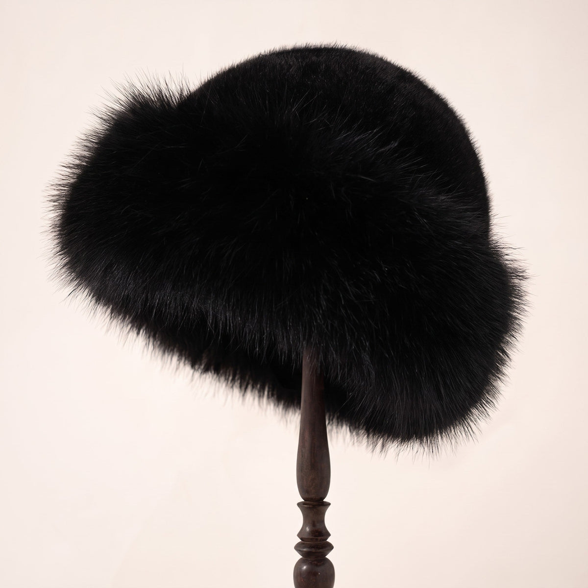 Sophie - Women's Faux Fur Trim Winter Bucket Hat with Ear Coverage - Beanies - Black - Sarvento