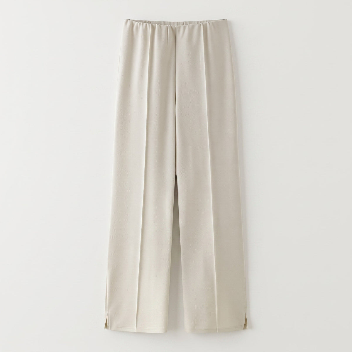 Sophie - Women's Relaxed Fit High-Waisted Wide-Leg Trouser Set - Outfit Sets - Cream - Parker&Brooks